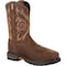 Georgia Boot Men's Waterproof Pull On Work Boot, 9.5 W, Steel Toe, 11 in H, Brown, GB00264 GB00264 - alternate 1